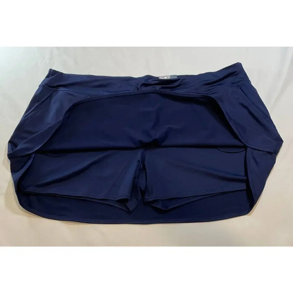 NWT Tek Gear Workout Womens Navy Blue Midrise Skort 4X, Fits Mid Thigh - Picture 3 of 5